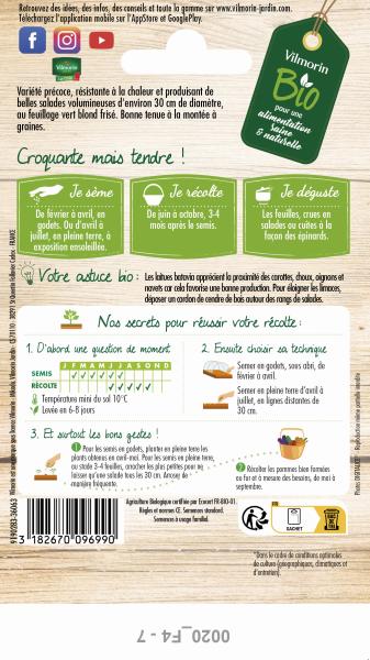 Potagères - Laitue Batavia de Pierre Bénite - BIO - MEDIA_PACKAGING_VERSO